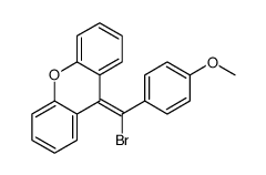 9-[bromo-(4-methoxyphenyl)methylidene]xanthene结构式