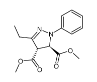 3-Ethyl-1-phenyl-2-pyrazolin-4,5-dicarbonsaeure-dimethylester Structure