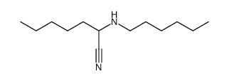 2-(hexylamino)heptanonitrile Structure
