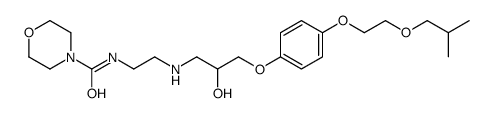 N-[2-[[2-hydroxy-3-[4-[2-(2-methylpropoxy)ethoxy]phenoxy]propyl]amino]ethyl]morpholine-4-carboxamide Structure