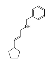 Benzyl-((E)-3-cyclopentyl-allyl)-amine结构式