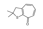 2,2-dimethyl-3H-cyclohepta[b]thiophen-8-one结构式