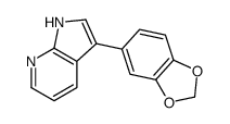 3-(1,3-benzodioxol-5-yl)-1H-pyrrolo[2,3-b]pyridine Structure