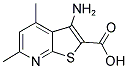 3-AMINO-4,6-DIMETHYL-THIENO[2,3-B]PYRIDINE-2-CARBOXYLIC ACID结构式