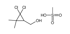(2,2-dichloro-3,3-dimethylcyclopropyl)methanol,methanesulfonic acid结构式