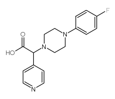 [4-(4-氟苯基)哌嗪-1-基]吡啶-4-乙酸结构式