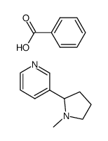 3-(1-Methyl-pyrrolidin-2-yl)-pyridine; compound with benzoic acid结构式