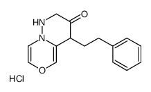 4-(2-phenylethyl)-2,4-dihydro-1H-pyridazino[6,1-c][1,4]oxazin-3-one,hydrochloride结构式