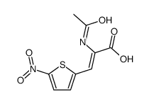 2-acetamido-3-(5-nitrothiophen-2-yl)prop-2-enoic acid Structure