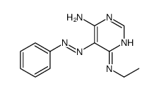 4-N-ethyl-5-phenyldiazenylpyrimidine-4,6-diamine Structure