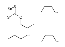 O-propyl tributylstannylsulfanylmethanethioate结构式