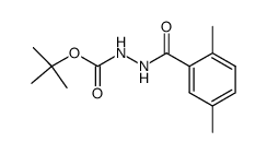 tert-butyl 2-(2,5-dimethylbenzoyl)hydrazine-1-carboxylate结构式
