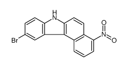 10-bromo-4-nitro-7H-benzo[c]carbazole结构式