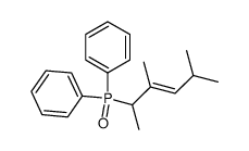 2-diphenylphosphinoyl-3,5-dimethylhex-3-ene结构式
