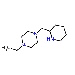 1-Ethyl-4-(2-piperidinylmethyl)piperazine结构式