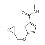 N-methyl-5-(oxiran-2-ylmethoxy)thiophene-2-carboxamide Structure