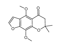 4,9-dimethoxy-7,7-dimethyl-6,7-dihydrofuro[3,2-g]chromen-5-one Structure