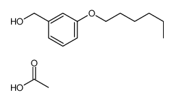 acetic acid,(3-hexoxyphenyl)methanol结构式
