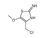 4-(chloromethyl)-5-methoxy-1,3-thiazol-2-amine Structure