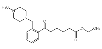 ETHYL 6-[2-(4-METHYLPIPERAZINOMETHYL)PHENYL]-6-OXOHEXANOATE结构式