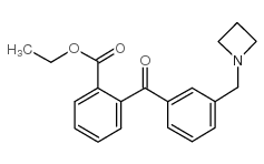 3'-AZETIDINOMETHYL-2-CARBOETHOXYBENZOPHENONE structure