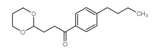 4'-N-BUTYL-3-(1,3-DIOXAN-2-YL)PROPIOPHENONE结构式