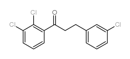 3-(3-CHLOROPHENYL)-2',3'-DICHLOROPROPIOPHENONE structure