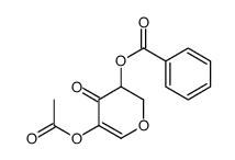 (5-acetyloxy-4-oxo-2,3-dihydropyran-3-yl) benzoate结构式