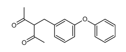 3-[(3-phenoxyphenyl)methyl]pentane-2,4-dione结构式