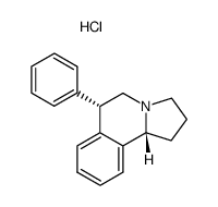 1,2,3,5,6,10bβ-hexahydro-6-phenylpyrrolo(2,1-a)isoquinoline hydrochloride结构式