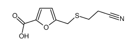 5-(2-CYANO-ETHYLSULFANYLMETHYL)-FURAN-2-CARBOXYLIC ACID Structure