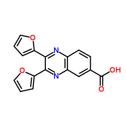 2,3-二(呋喃-2-基)喹喔啉-6-羧酸结构式