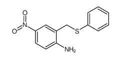 Benzenamine, 4-nitro-2-[(phenylthio)methyl] Structure
