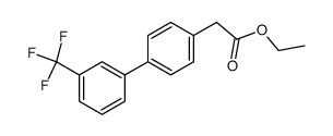 ethyl 2-(3'-trifluoromethylbiphenyl-4-yl)acetate结构式