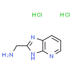 {3H-imidazo[4,5-b]pyridin-2-yl}methanamine dihydrochloride structure