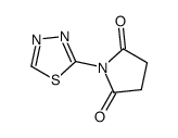 1-(1,3,4-thiadiazol-2-yl)pyrrolidine-2,5-dione结构式