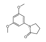 1-(3,5-dimethoxyphenyl)pyrrolidin-2-one结构式