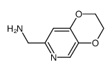 1-(2,3-dihydro(1,4)dioxino(2,3-c)pyridin-7-yl)methaneamine Structure