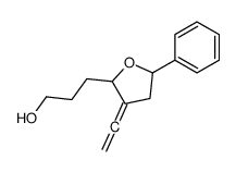 3-(3-ethenylidene-5-phenyloxolan-2-yl)propan-1-ol结构式