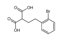 2-(2-(o-bromophenyl)ethyl)-malonic acid structure