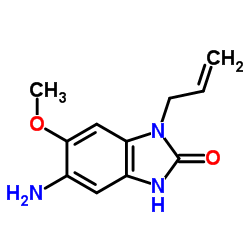 1-Allyl-5-amino-6-methoxy-1,3-dihydro-2H-benzimidazol-2-one Structure