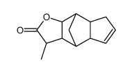 3,3a,4,4a,7,7a,8,8a-octahydro-3-methyl-4,8-methano-2H-indeno[5,6-b]furan-2-one Structure