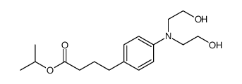 isopropyl 4-[4-[N,N-bis(2-hydroxyethyl)amino]phenyl]butyrate structure