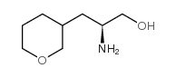 (2S)-2-氨基-3-(四氢-2H-3-吡喃基)-1-丙醇结构式