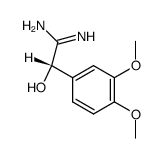 Benzeneethanimidamide,-alpha--hydroxy-3,4-dimethoxy- structure