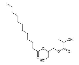 [1-hydroxy-3-(2-hydroxypropanoyloxy)propan-2-yl] dodecanoate结构式