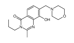 4(3H)-Quinazolinone,8-hydroxy-2-methyl-7-(morpholinomethyl)-3-propyl- (7CI)结构式