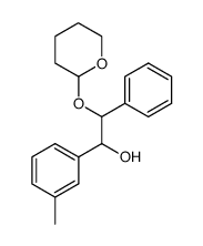 2-phenyl-2-((tetrahydro-2H-pyran-2-yl)oxy)-1-(m-tolyl)ethan-1-ol结构式