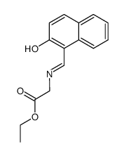 N-(2-hydroxy-[1]naphthylmethylene)-glycine ethyl ester结构式