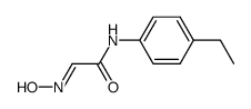 N-(4-ethyl-phenyl)-2-[(E)-hydroxyimino]-acetamide结构式